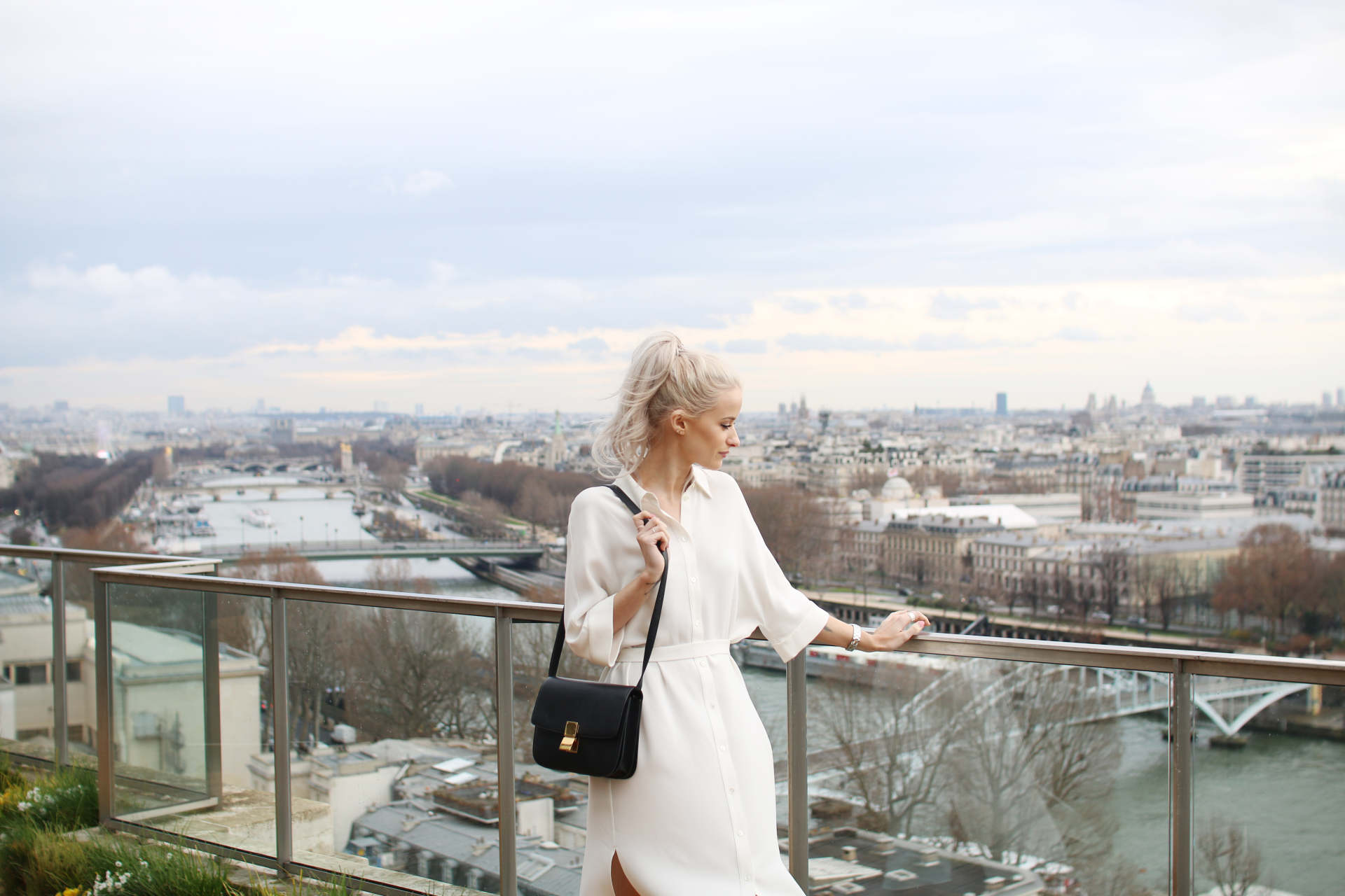 joseph bryce dress, celine box bag and H&m balmain joseph bryce dress, celine box bag and H&m balmain