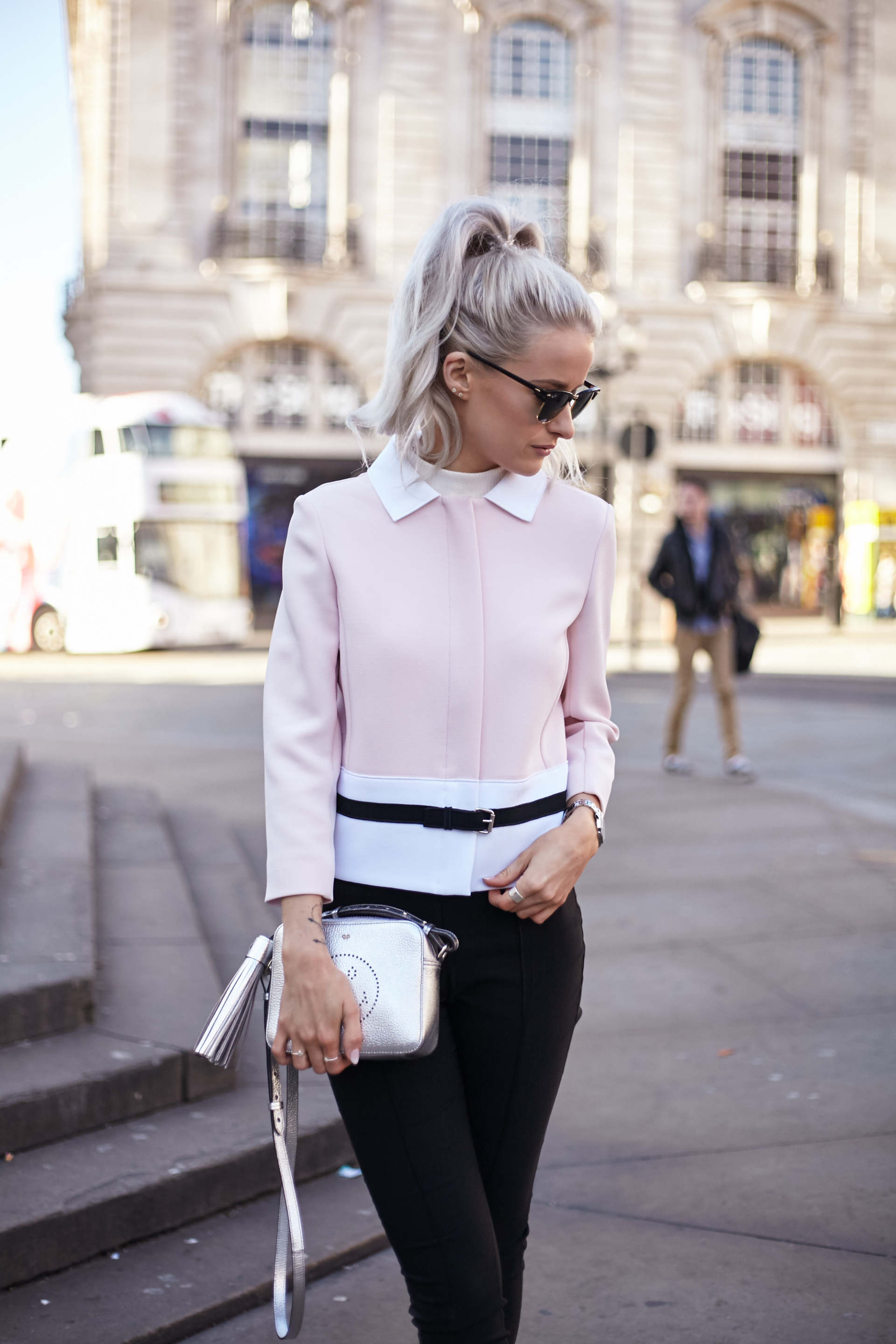 InTheFrow LFW1 - Amber-Rose Photography 26 london fashion week outfit inthefrow longchamp pink jacket