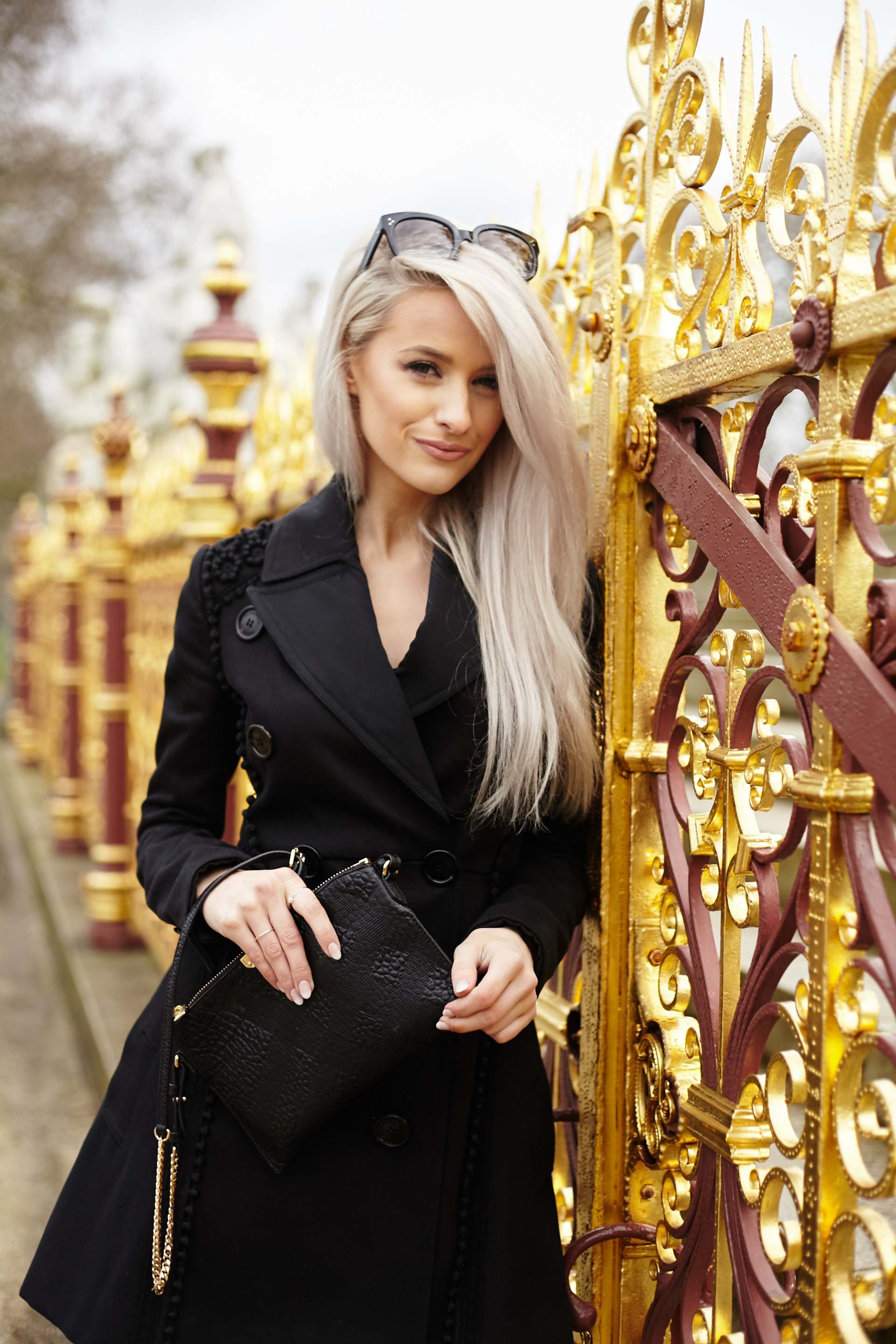 InTheFrow LFW4 - Amber-Rose Photography 24 inthefrow burberry black trench coat