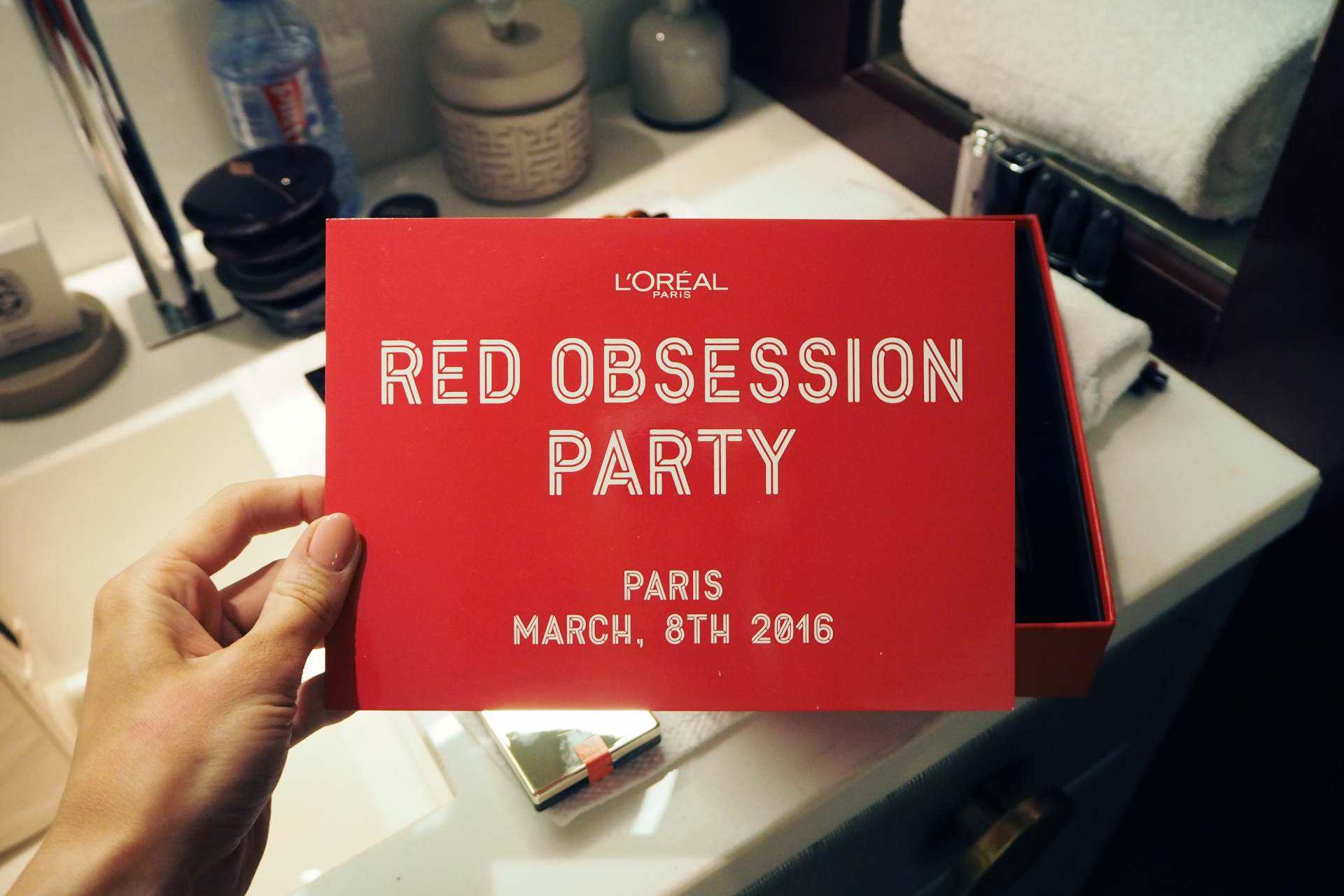 loreal red obsession party paris