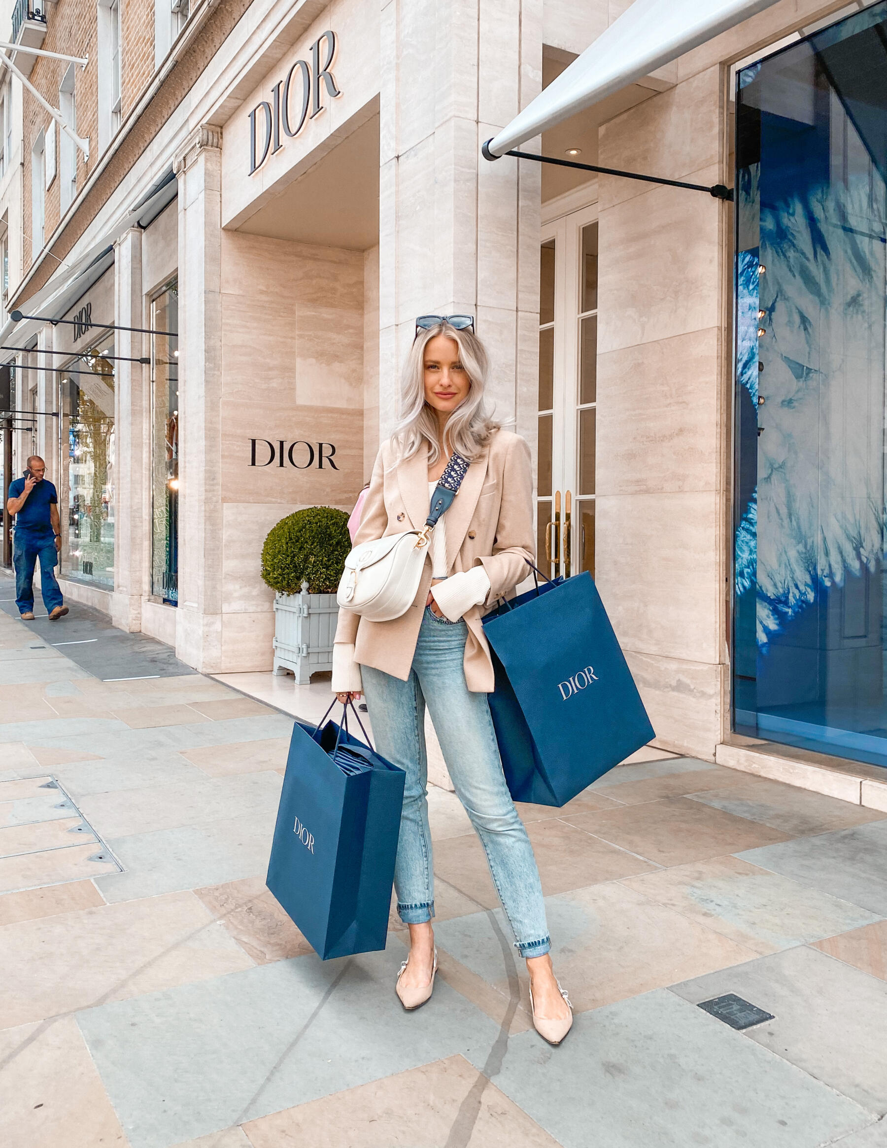 dior bobby bag street style