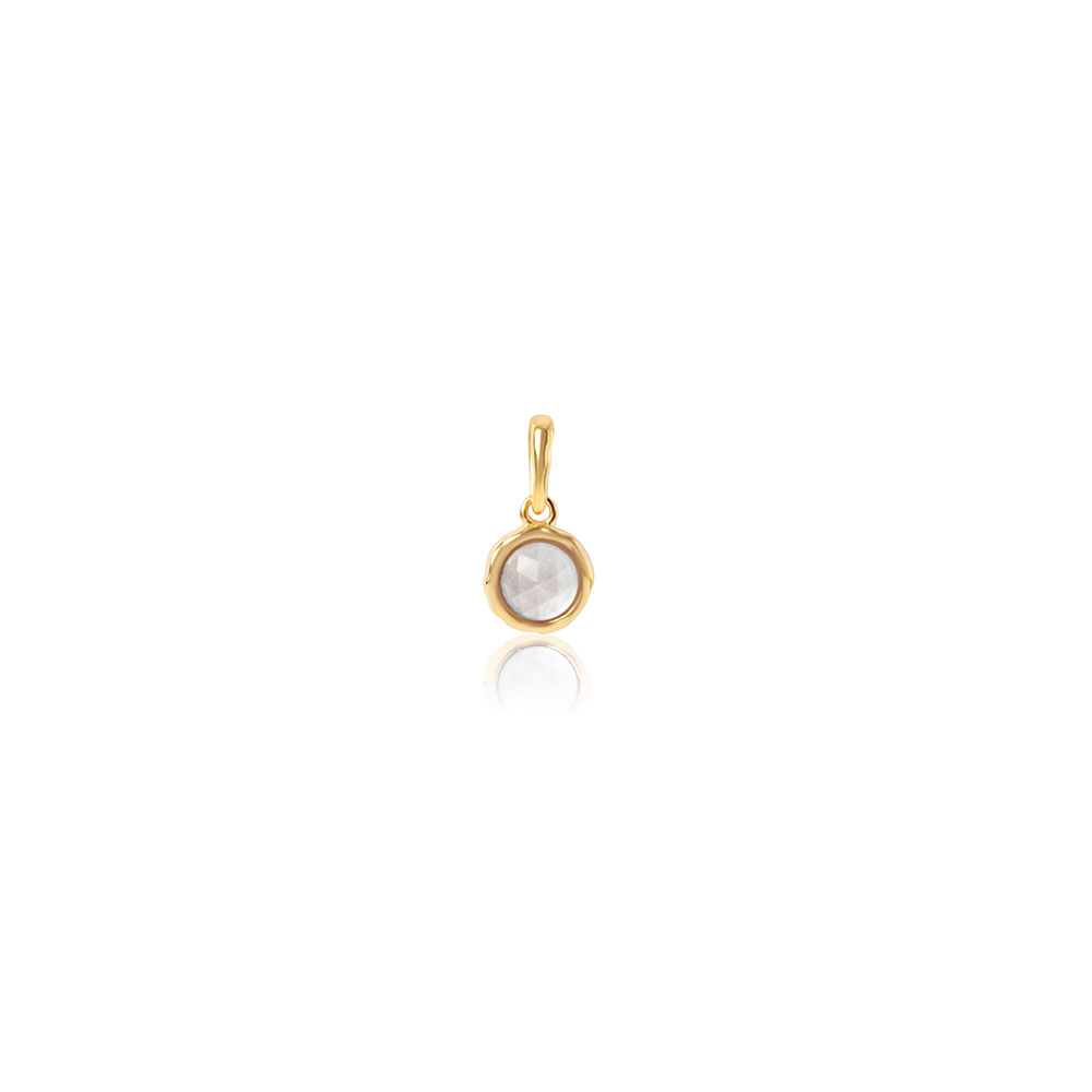 Cosmos Gemstone Pendant Gold