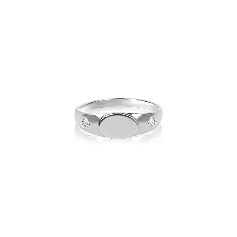 Comet Signet Ring Silver