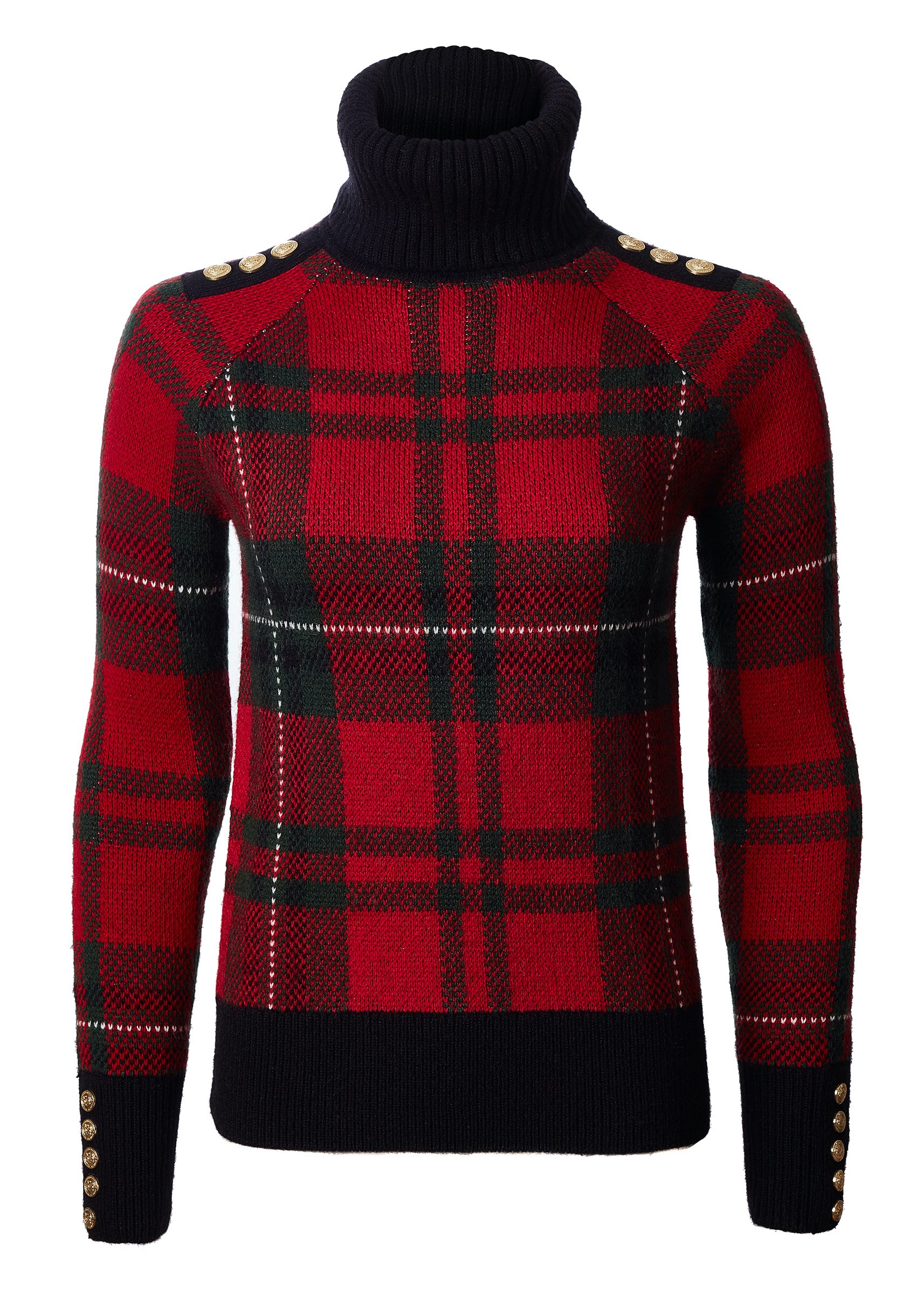 Red Tartan Knit