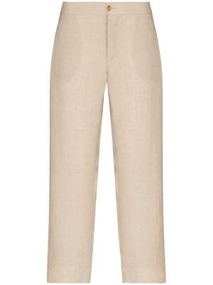 Cropped Linen Trousers