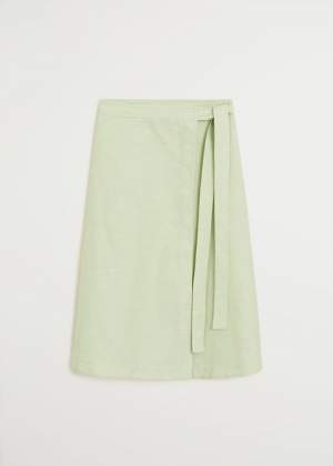 Tie Waist Linen Skirt
