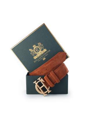 HC Suede Belt Brown