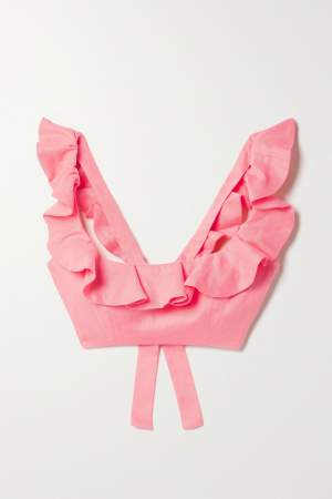 Ruffled Linen Top