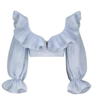 Ruffle Trim Top