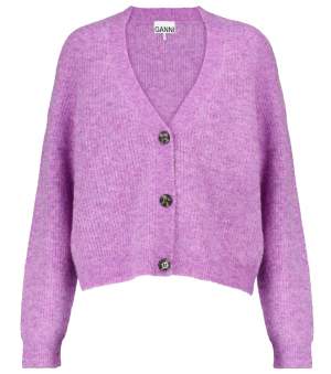 Fuzzy Wool Blend Cardigan