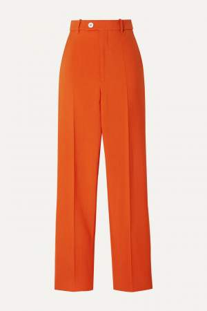 High Waist Trousers Orange