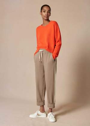 Cropped Joggers Taupe