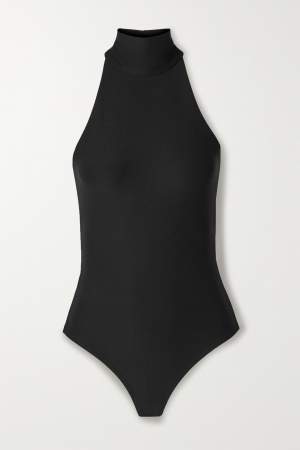 Cross Back Bodysuit Black