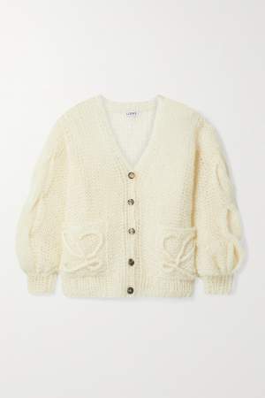 Oversized Mohair Blend Cardigan