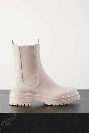 Leather Chelsea Boots Cream