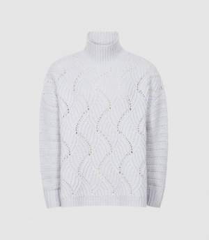 Cable Knit Jumper Blue