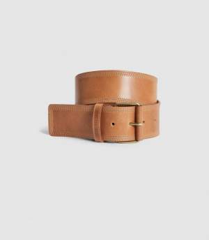 Leather Waist Belt Tan