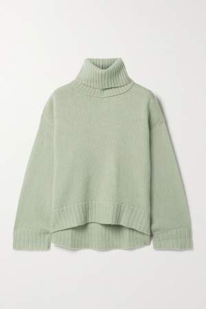 Light Grey Silk Blend Sweater