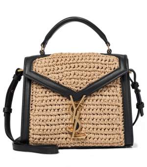 YSL Raffia Shoulder Bag