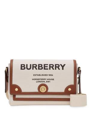 Canvas Note Cross Body Bag