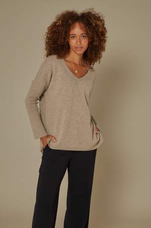 V Neck Cashmere Knit