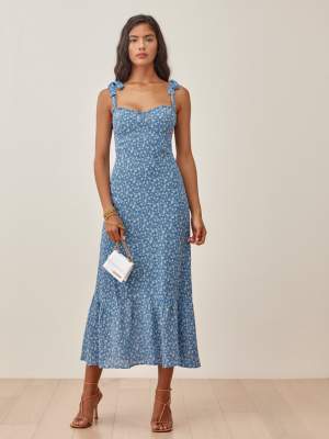 Tie Strap Floral Dress