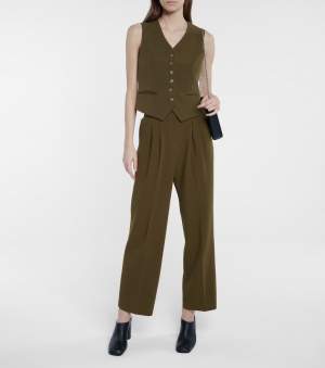 High Rise Pants Khaki