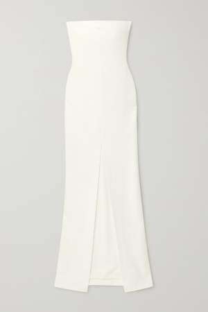 Strapless Crepe Gown