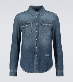 Distressed Denim Shirt