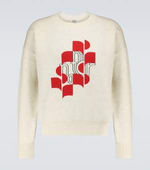 Cream Logo Sweater