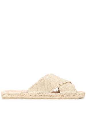 Linen Blend Slides