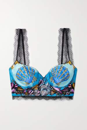 Silk Twill Bustier Blue