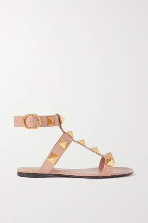 Nude Studded Sandals