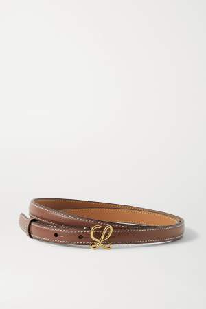 Thin Leather Belt Tan