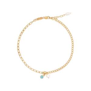 Riviera Charm Anklet Gold