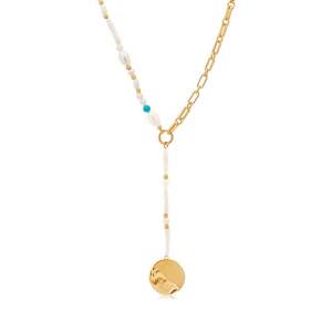 Tahiti Lariat Necklace Gold
