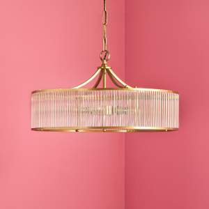 Brass & Glass Chandelier