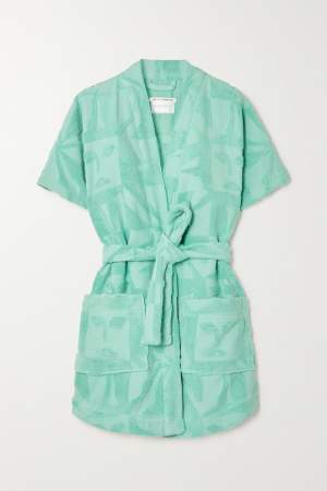 Terry Cloth Robe Blue