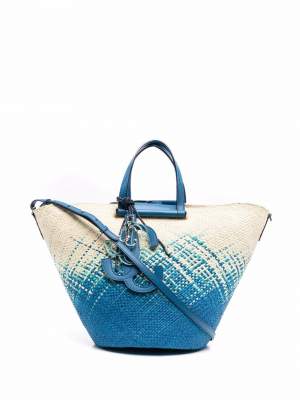 Raffia Degrade Bag Blue