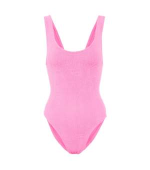 Square Neck Swimsuit Pink