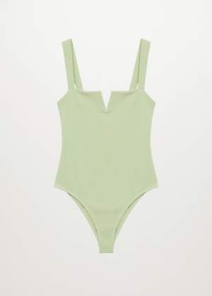 Cut Out Textured Swimsuit