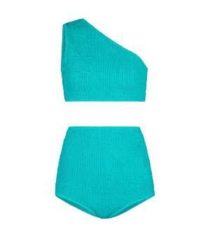 One Shoulder Bikini Teal