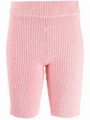 Ribbed Shorts Pink