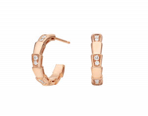 Viper Pink Gold Earrings