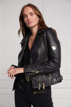 Black/Gold Biker Jacket