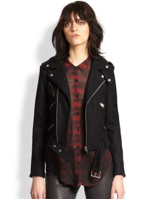 Wool Biker Jacket