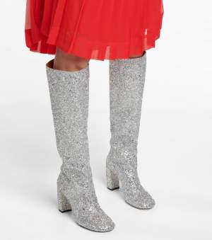 Knee High Boots Glitter