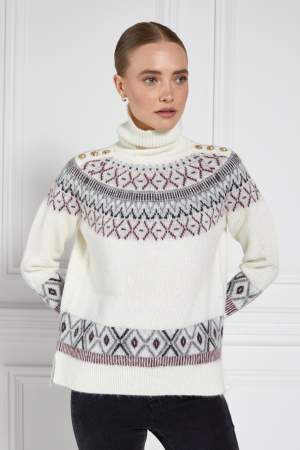 Fair Isle Knit Cream