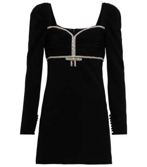 Crystal Embellished Mini Dress