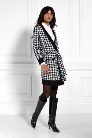 Houndstooth Heritage Cardigan